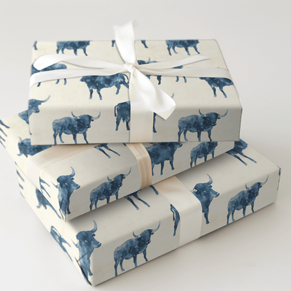 Thunder in Blues - Wrapping Paper - Aspen & Arlo