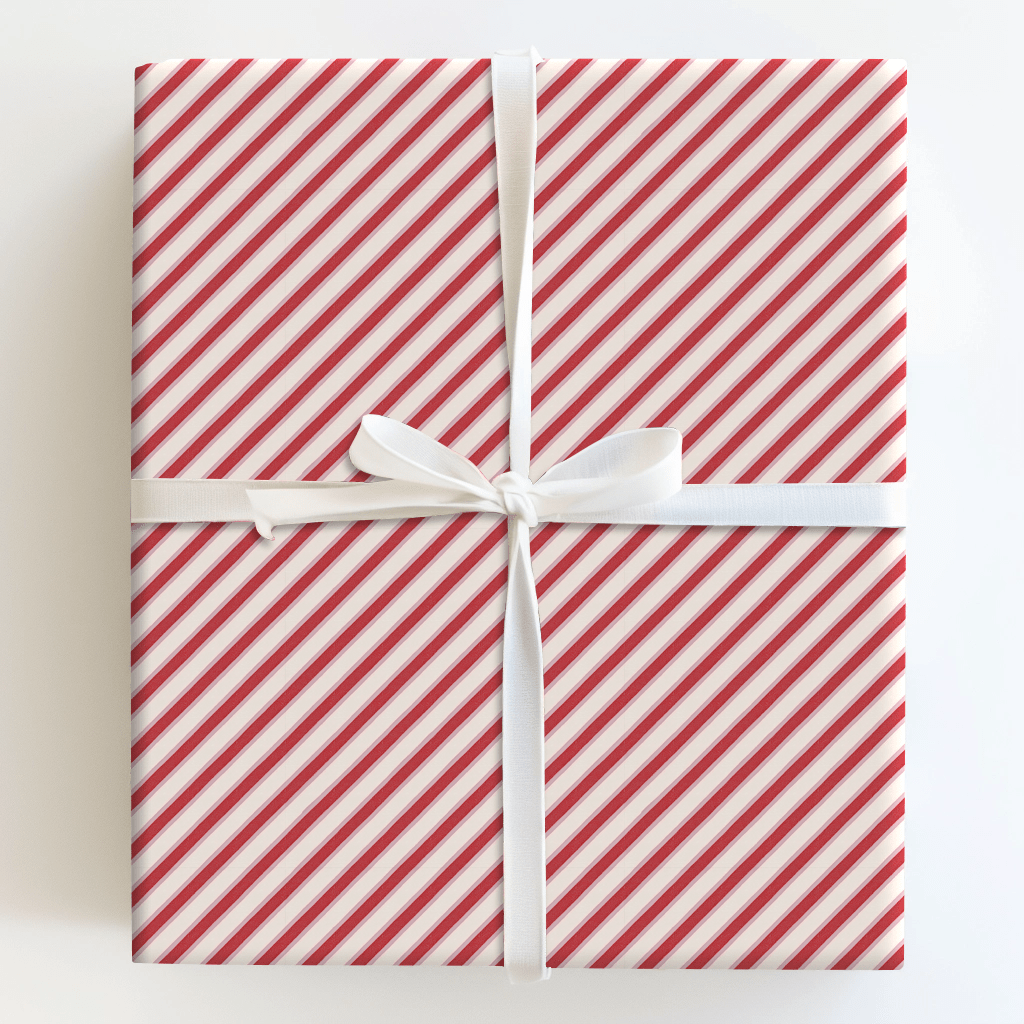 Blush & Berry Stripes - Wrapping Paper - Aspen & Arlo