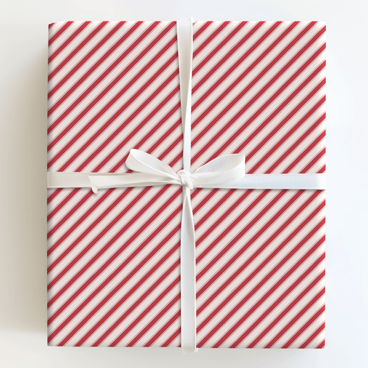 Blush & Berry Stripes - Wrapping Paper - Aspen & Arlo