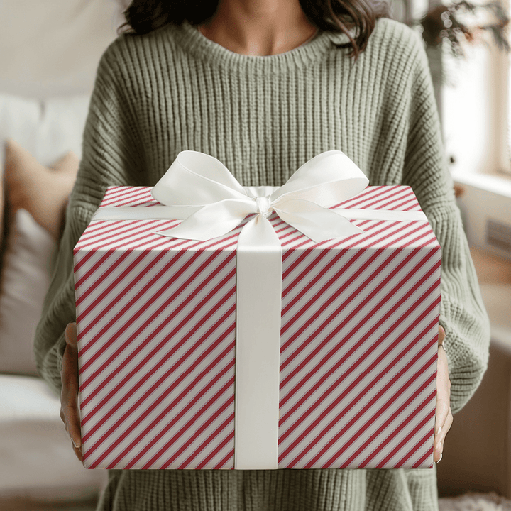 Blush & Berry Stripes - Wrapping Paper - Aspen & Arlo