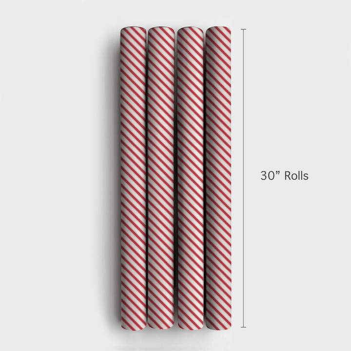Blush & Berry Stripes - Wrapping Paper - Aspen & Arlo