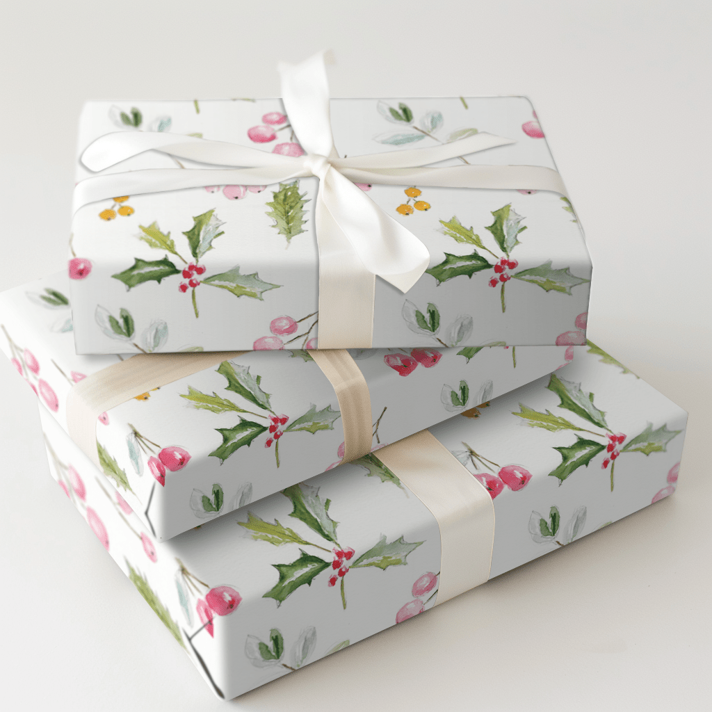 Holly & Bright - Wrapping Paper - Aspen & Arlo