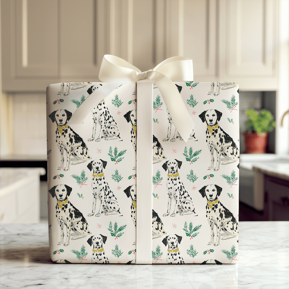 Yuletide Dalmation Tails - Wrapping Paper - Aspen & Arlo