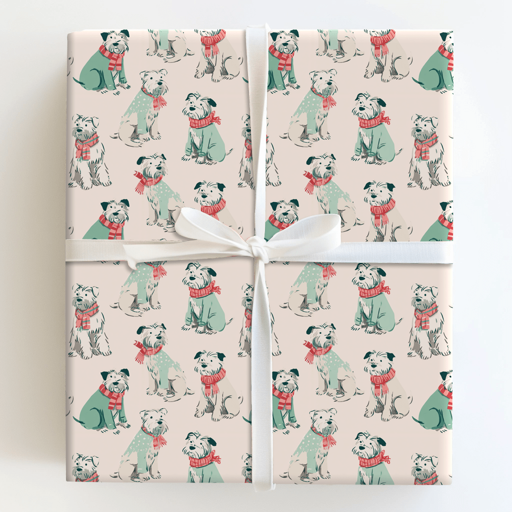 Cozy Pup - Wrapping Paper - Aspen & Arlo
