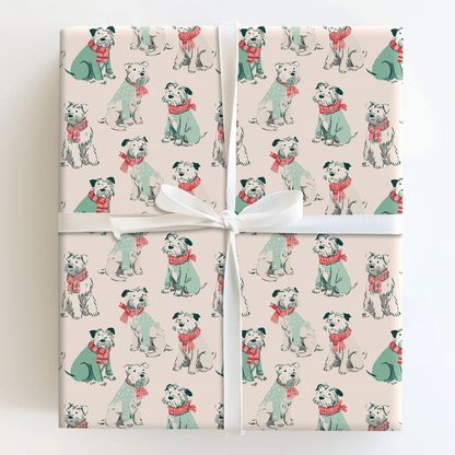 Cozy Pup - Wrapping Paper - Aspen & Arlo