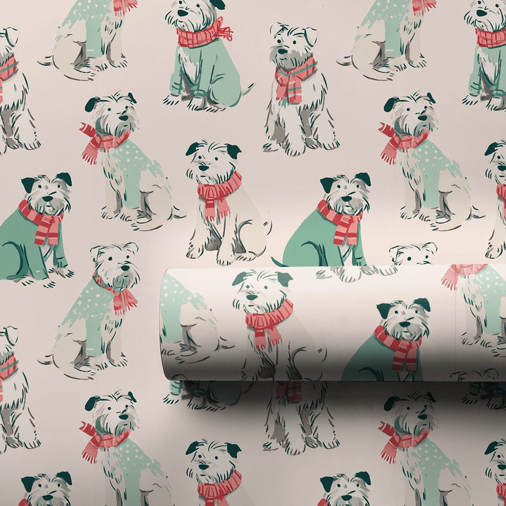 Cozy Pup - Wrapping Paper - Aspen & Arlo