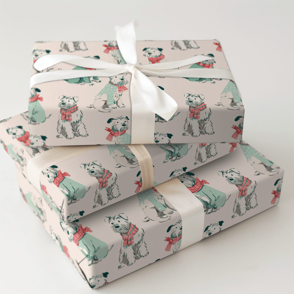 Cozy Pup - Wrapping Paper - Aspen & Arlo