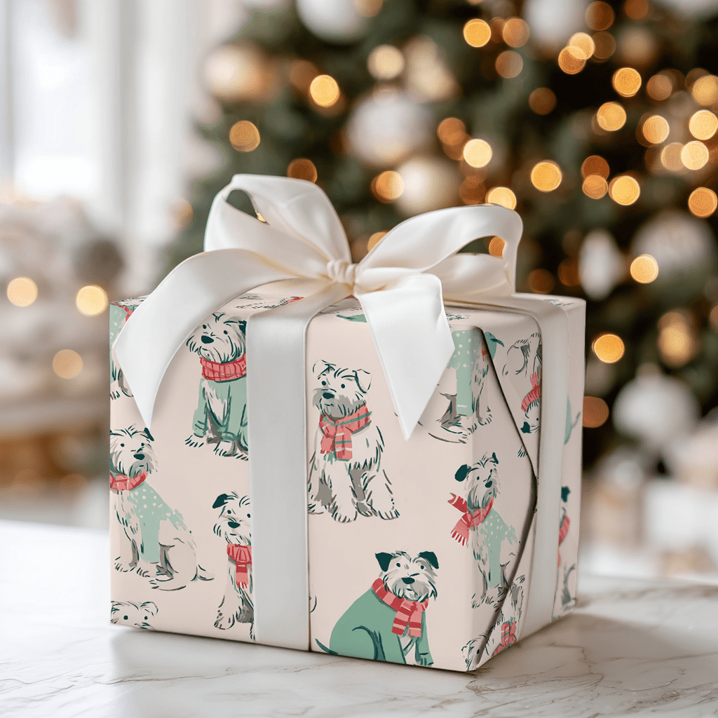 Cozy Pup - Wrapping Paper - Aspen & Arlo