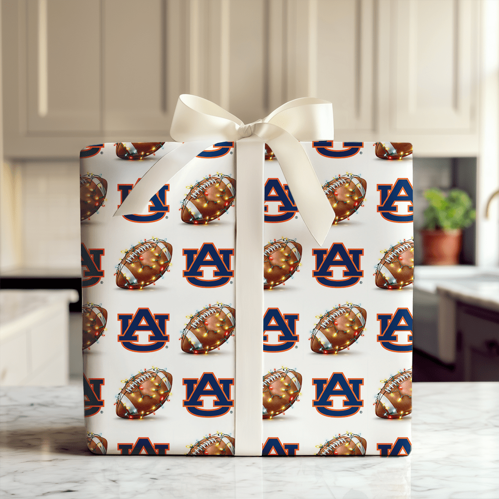 War Eagle Christmas Touchdown - Wrapping Paper - Aspen & Arlo