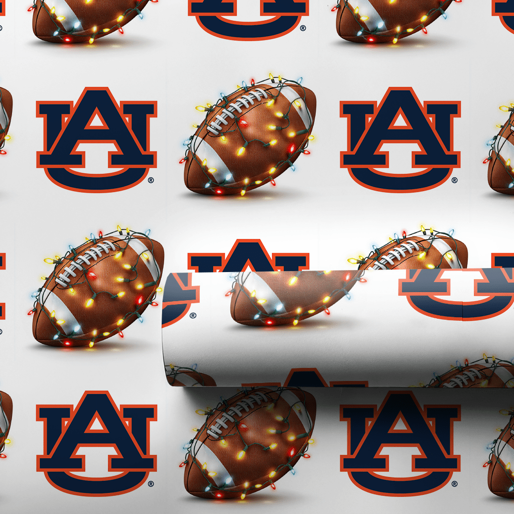 War Eagle Christmas Touchdown - Wrapping Paper - Aspen & Arlo