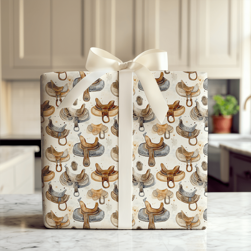 Saddle Polished - Wrapping Paper - Aspen & Arlo