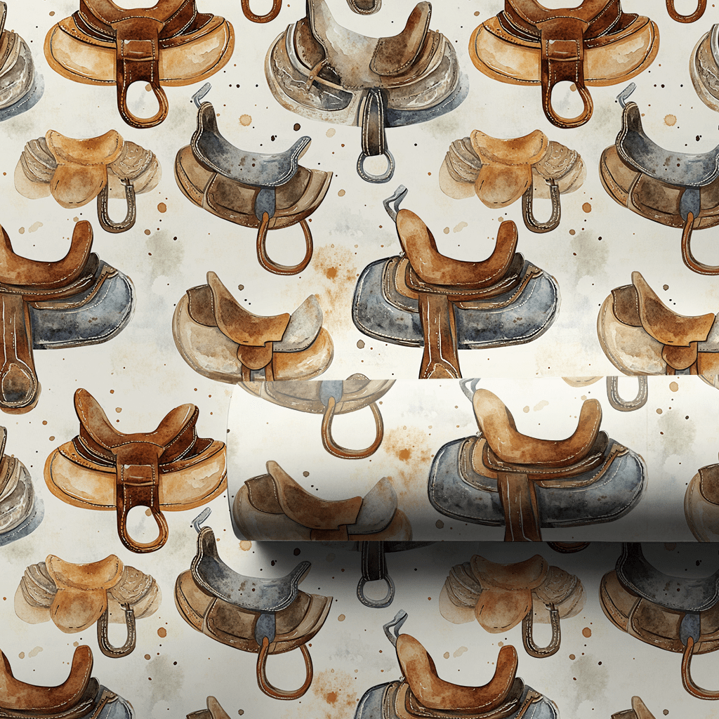 Saddle Polished - Wrapping Paper - Aspen & Arlo