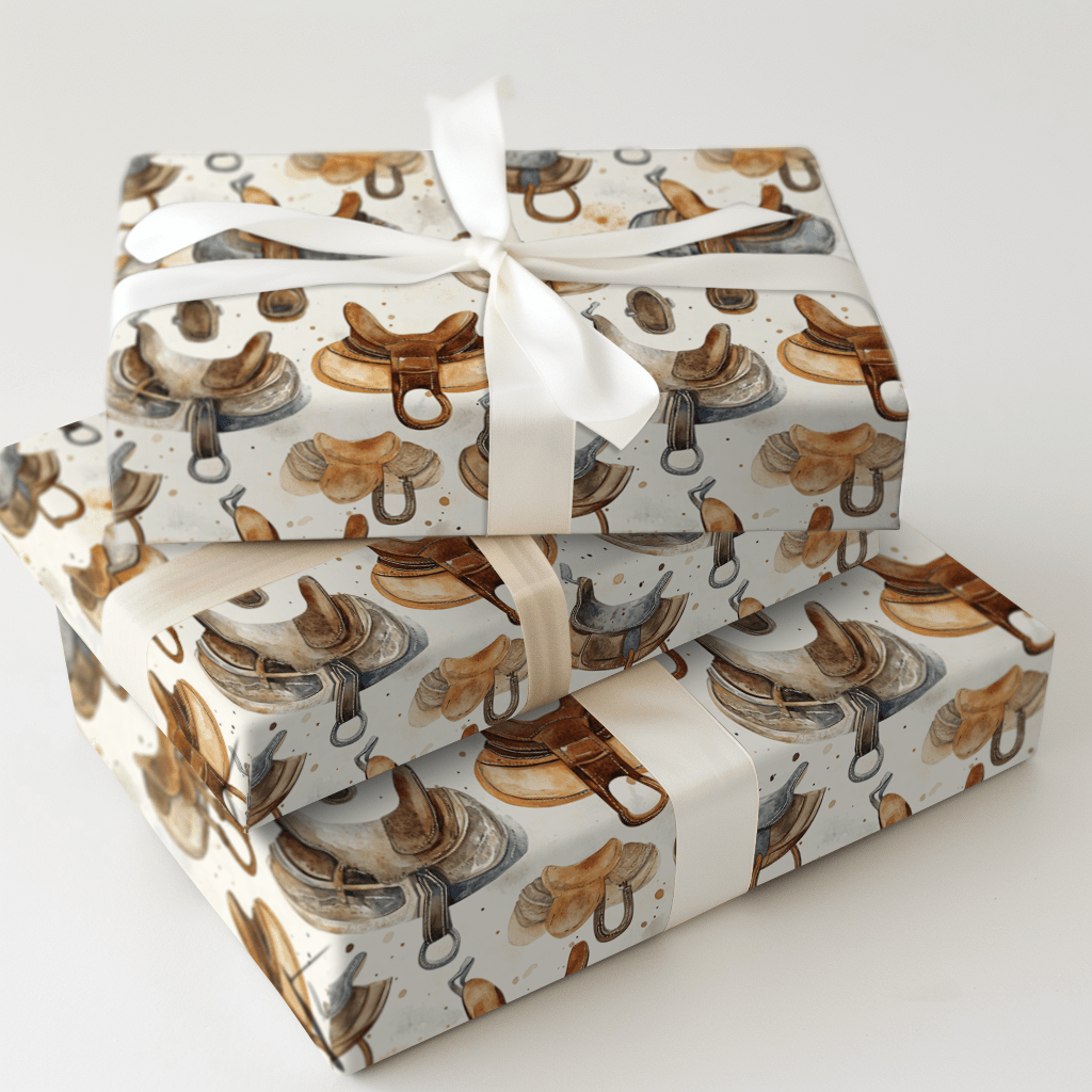 Saddle Polished - Wrapping Paper - Aspen & Arlo