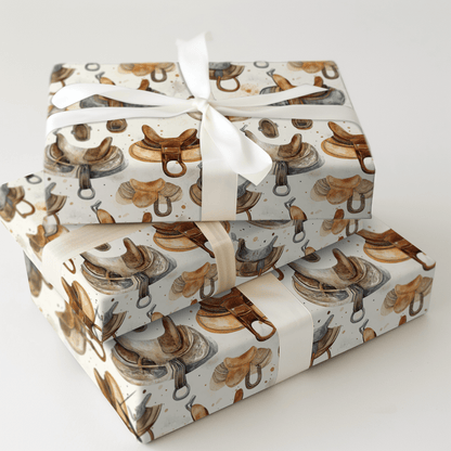 Saddle Polished - Wrapping Paper - Aspen & Arlo