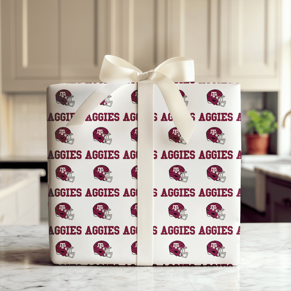 Aggie Helmet Attack - Wrapping Paper - Aspen & Arlo