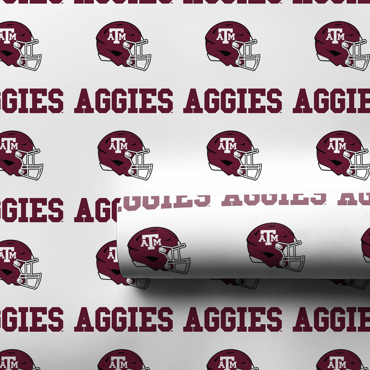 Aggie Helmet Attack - Wrapping Paper - Aspen & Arlo