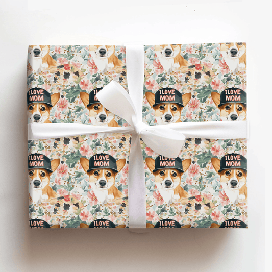 Mom's Favorite Corgi - Wrapping Paper - Aspen & Arlo