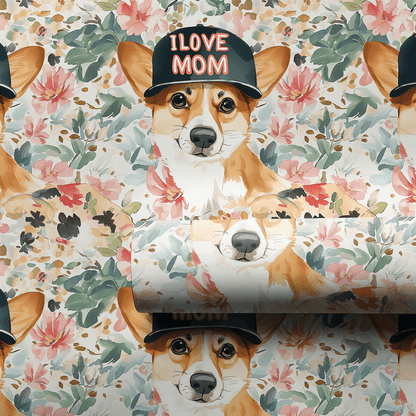 Mom's Favorite Corgi - Wrapping Paper - Aspen & Arlo