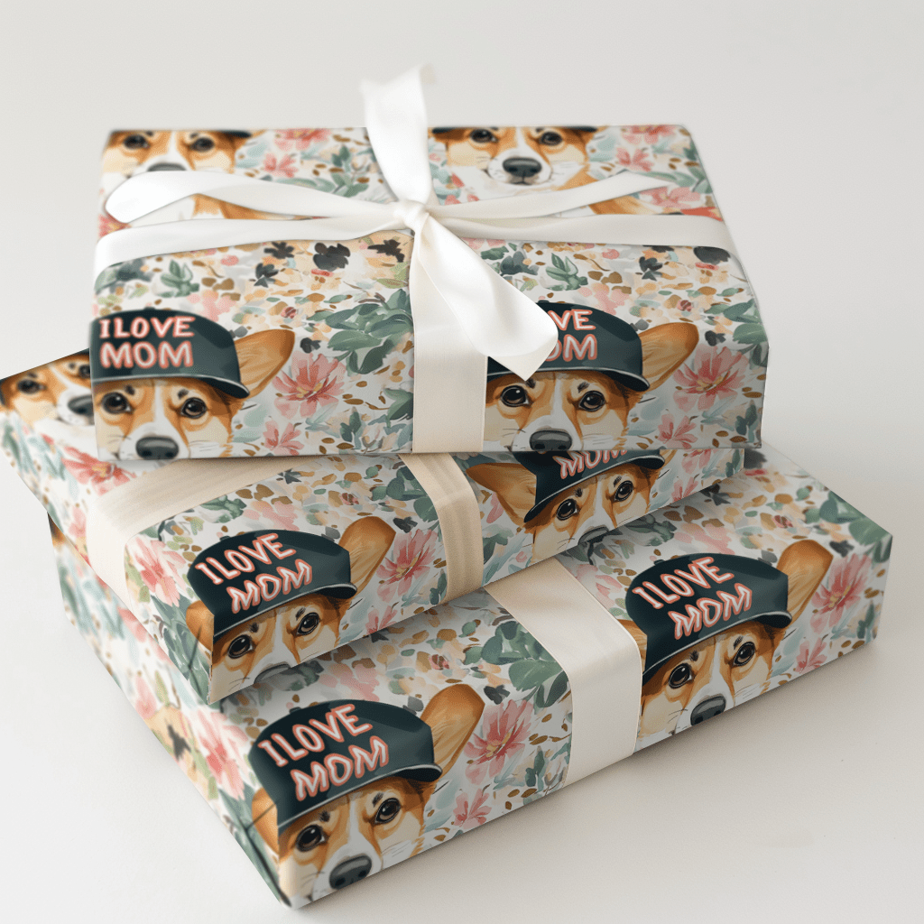 Mom's Favorite Corgi - Wrapping Paper - Aspen & Arlo