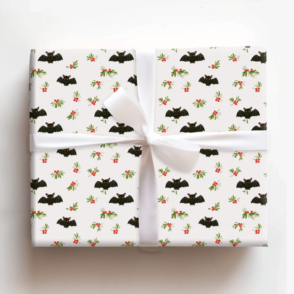 Batty for Holly - Wrapping Paper - Aspen & Arlo
