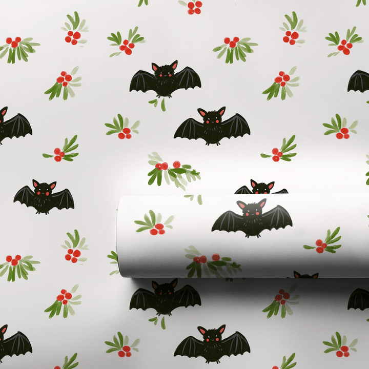 Batty for Holly - Wrapping Paper - Aspen & Arlo