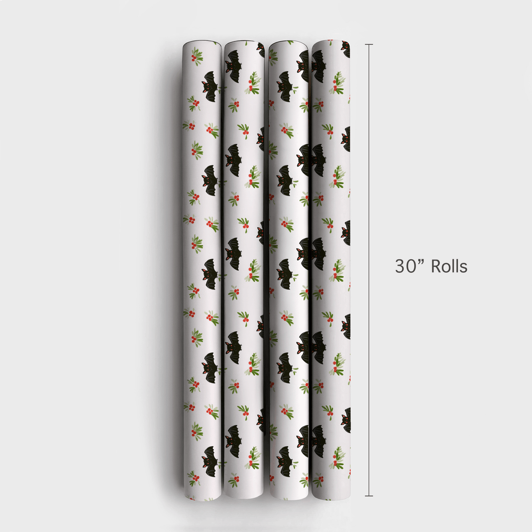Batty for Holly - Wrapping Paper - Aspen & Arlo