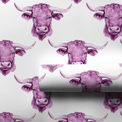 Raining Bull - Wrapping Paper - Aspen & Arlo
