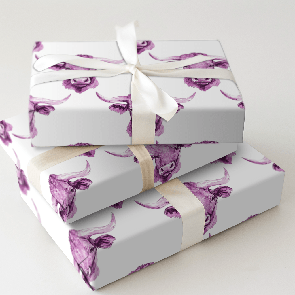 Raining Bull - Wrapping Paper - Aspen & Arlo