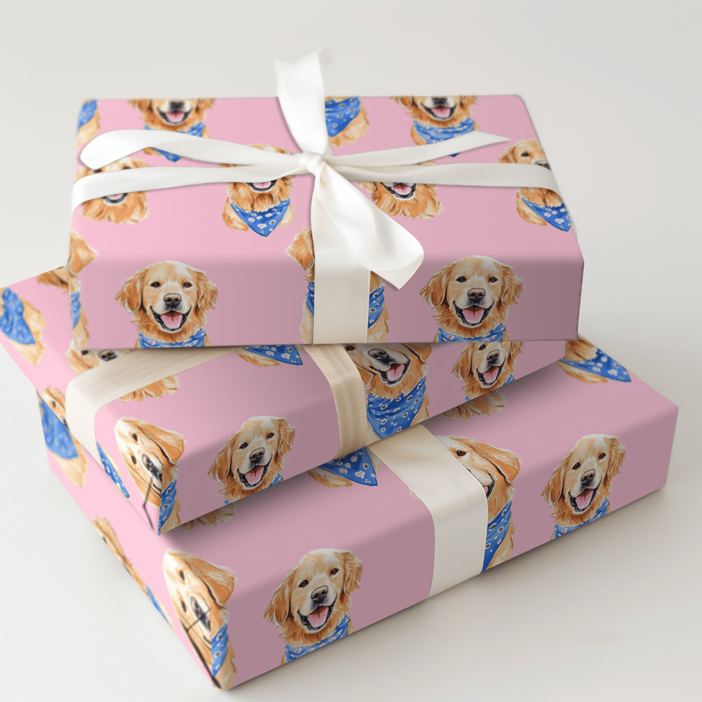 Golden Big Brother - Wrapping Paper - Aspen & Arlo