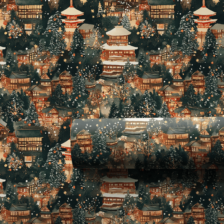 Jingle In Tokyo - Wrapping Paper - Aspen & Arlo