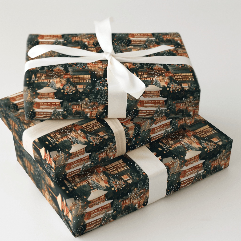 Jingle In Tokyo - Wrapping Paper - Aspen & Arlo