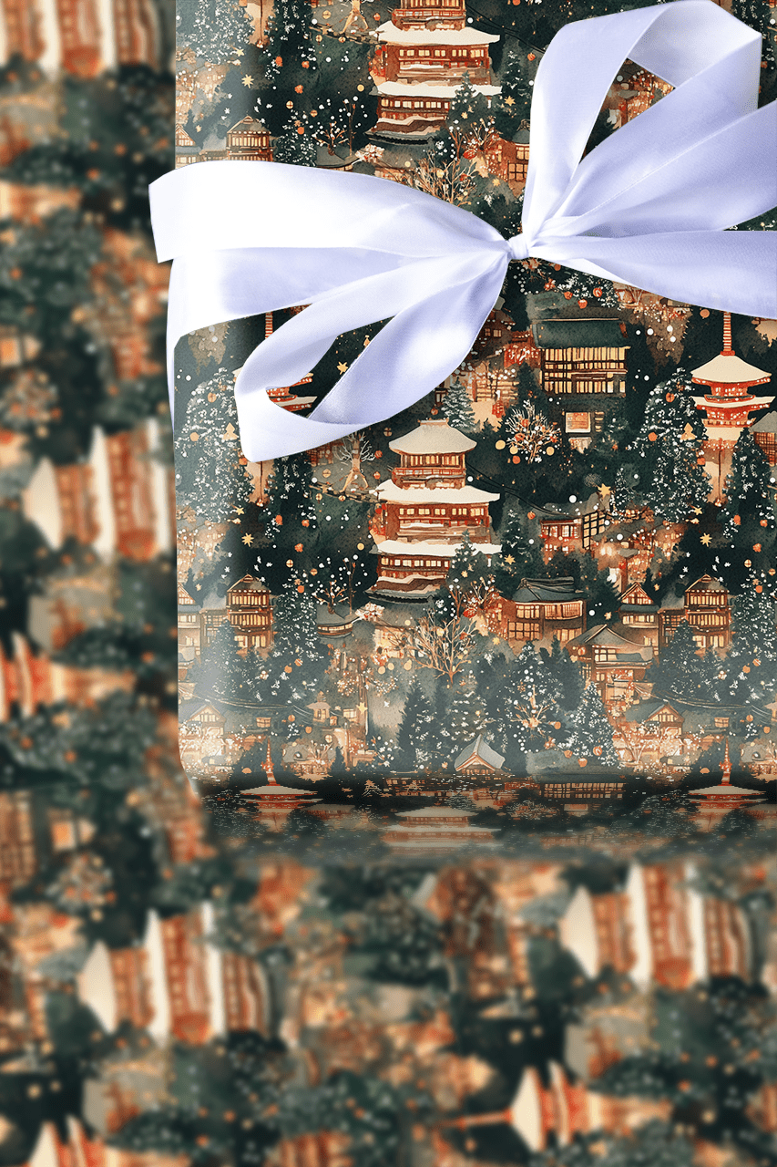 Jingle In Tokyo - Wrapping Paper - Aspen & Arlo