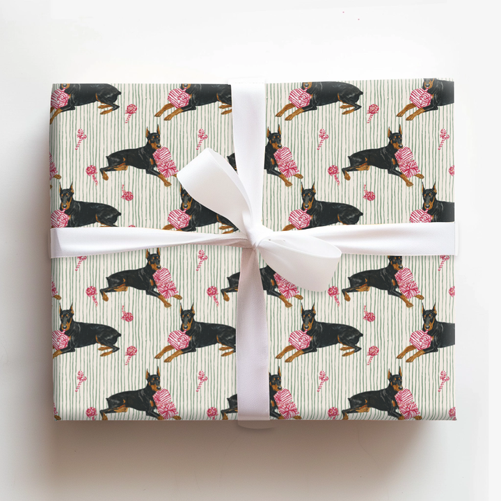 Peppermint Stripe Dobermans
