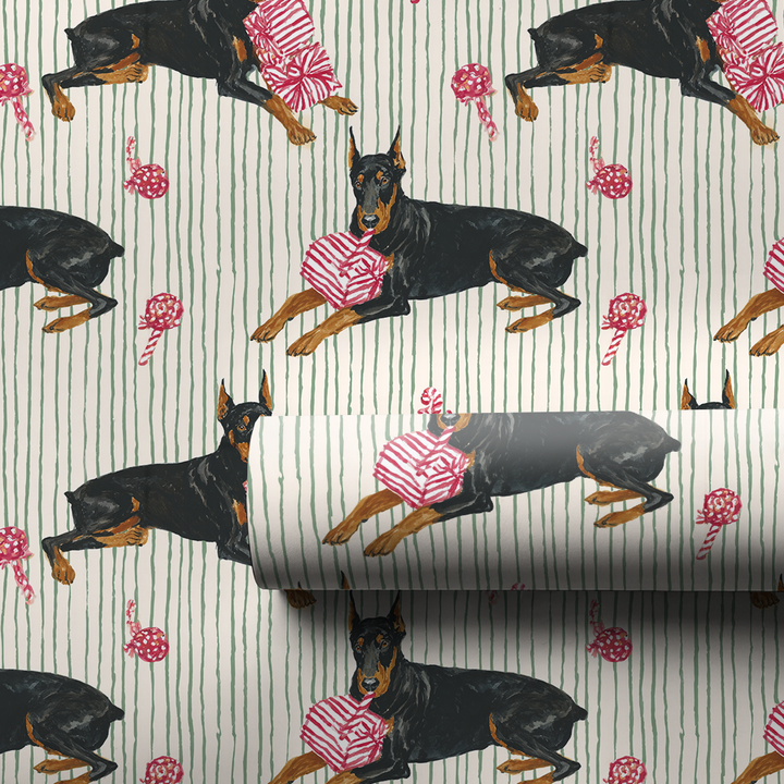 Peppermint Stripe Dobermans