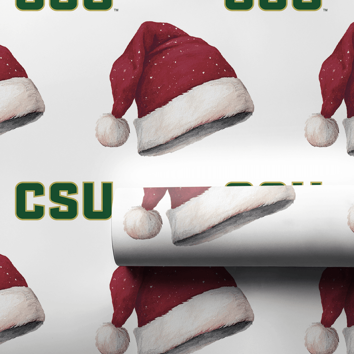 CSU Santa Hat - Wrapping Paper - Aspen & Arlo