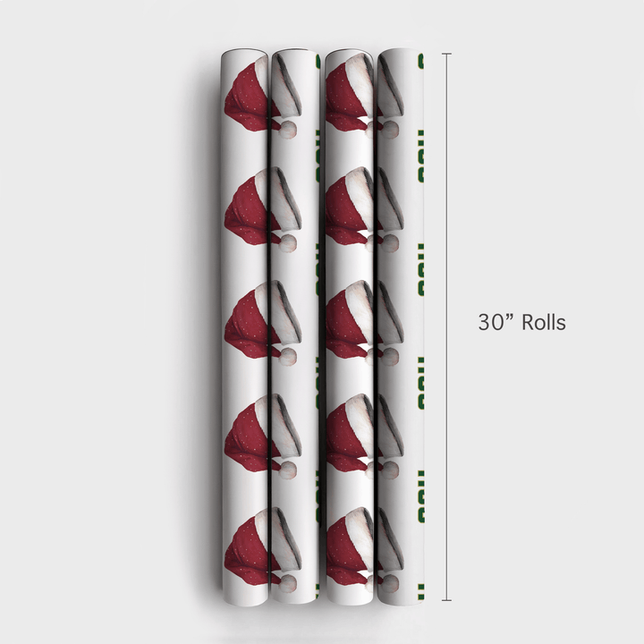 CSU Santa Hat - Wrapping Paper - Aspen & Arlo