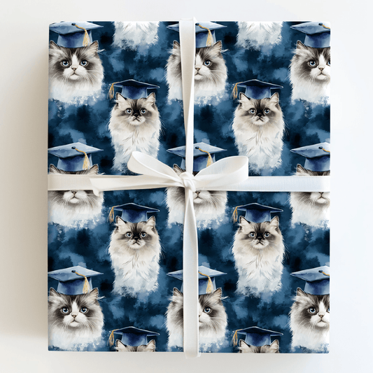 Persian Longhair Graduate - Wrapping Paper - Aspen & Arlo