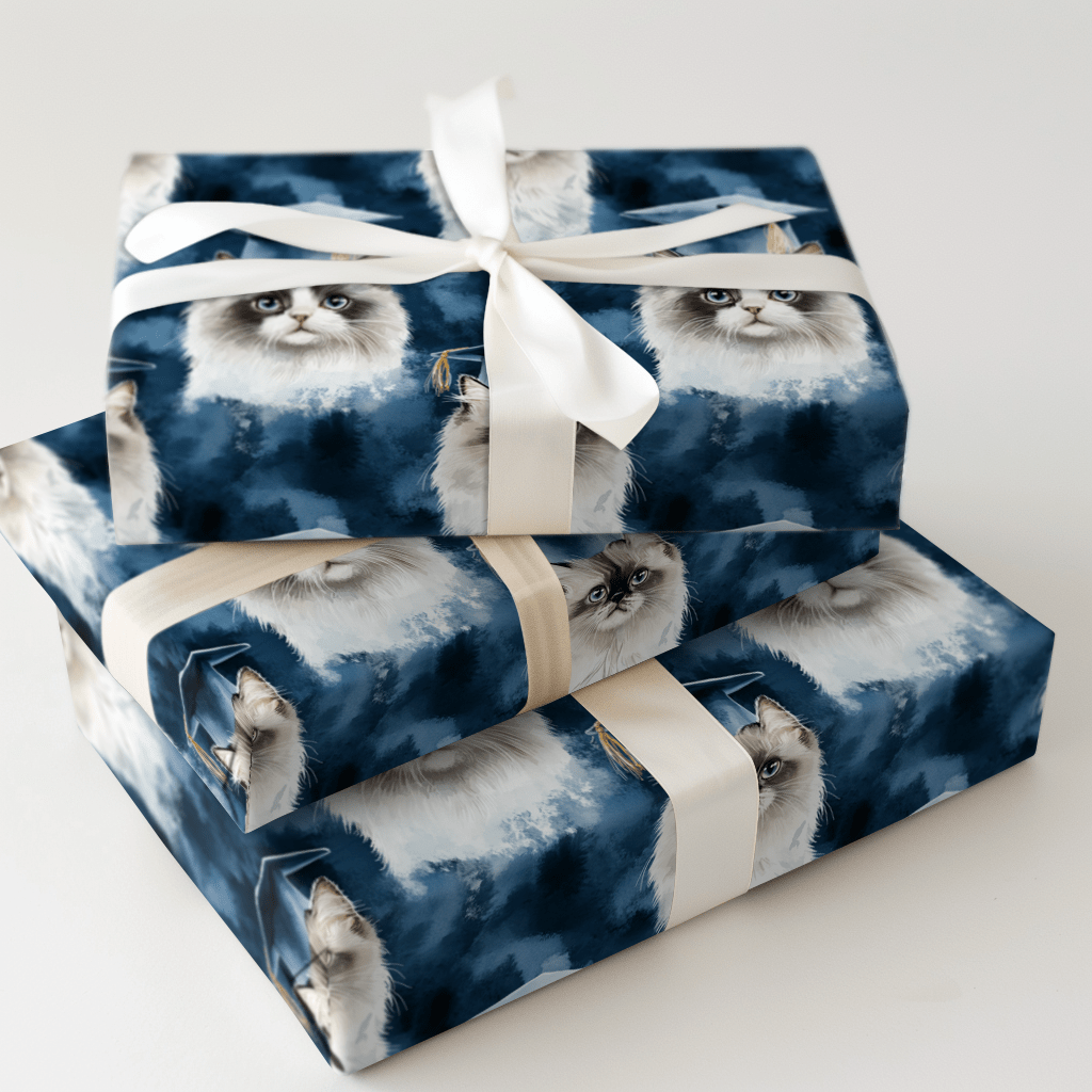 Persian Longhair Graduate - Wrapping Paper - Aspen & Arlo
