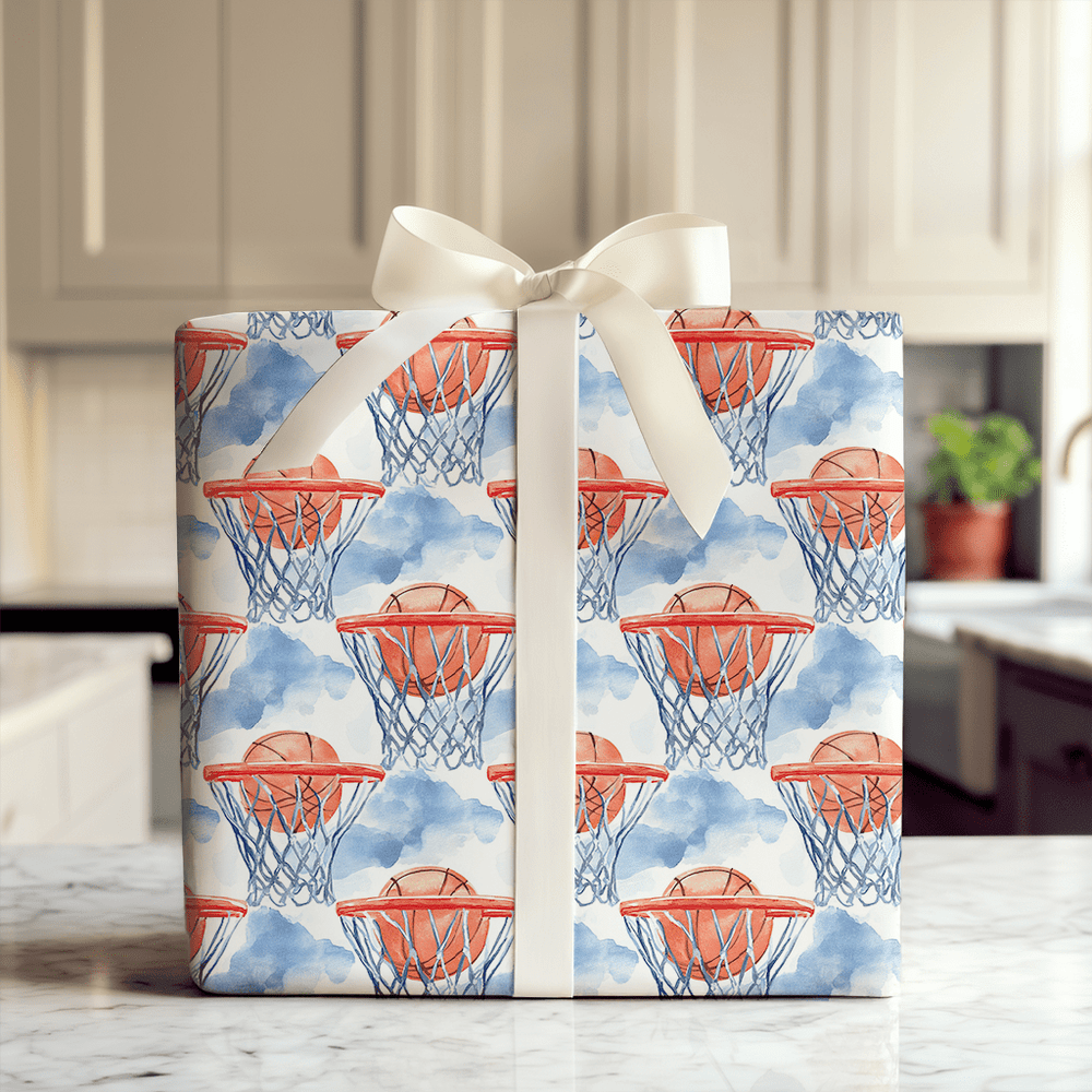 Free Throw - Wrapping Paper - Aspen & Arlo