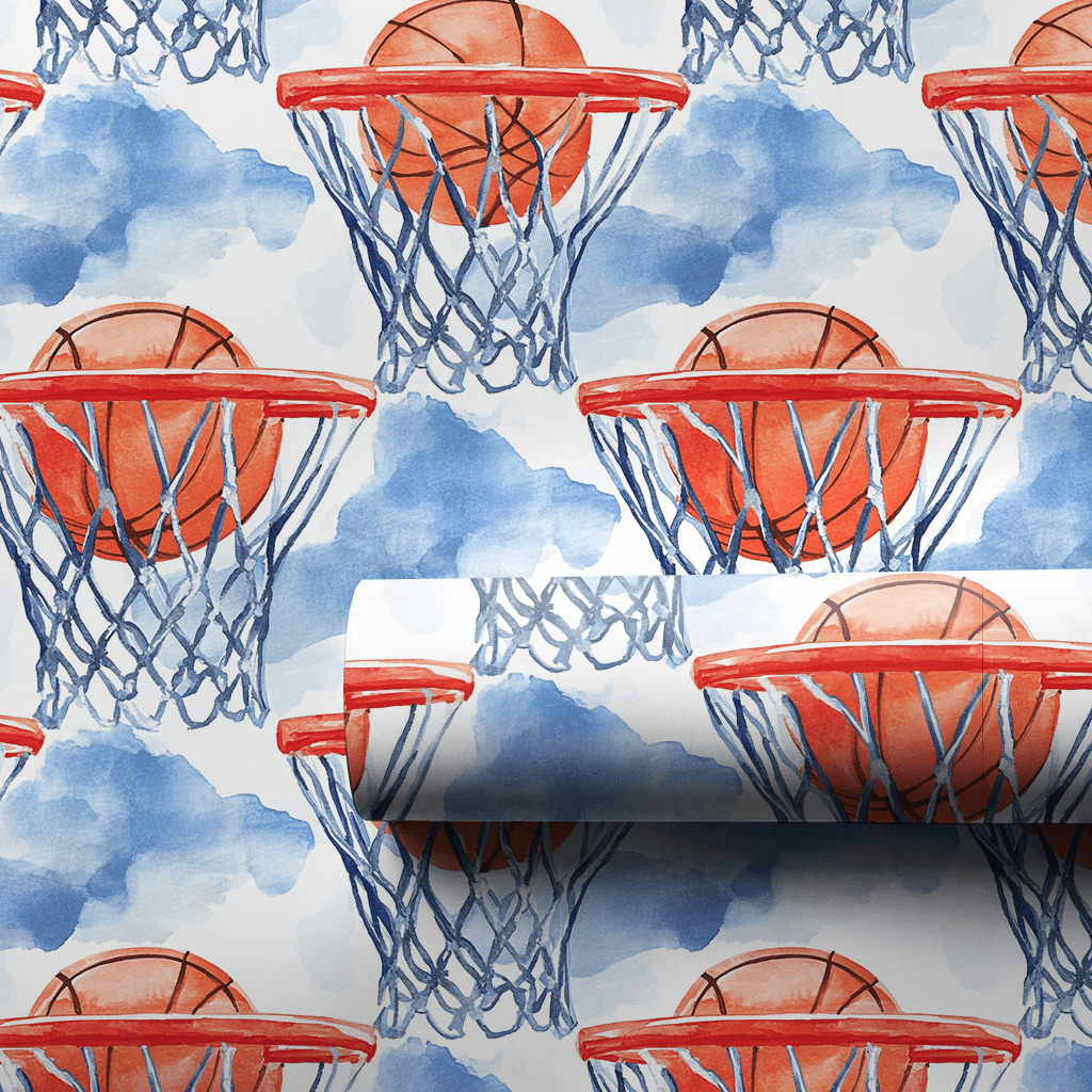 Free Throw - Wrapping Paper - Aspen & Arlo