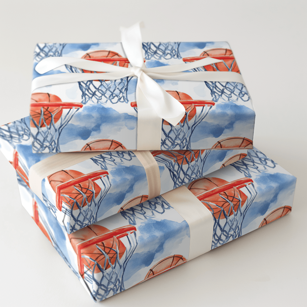 Free Throw - Wrapping Paper - Aspen & Arlo