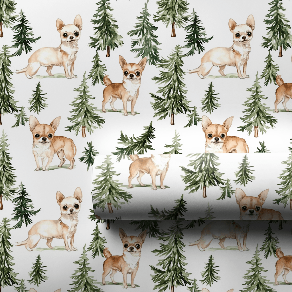 Snow Day for Chihuahuas - Wrapping Paper - Aspen & Arlo