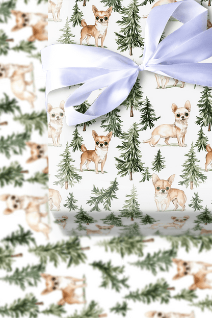Snow Day for Chihuahuas - Wrapping Paper - Aspen & Arlo