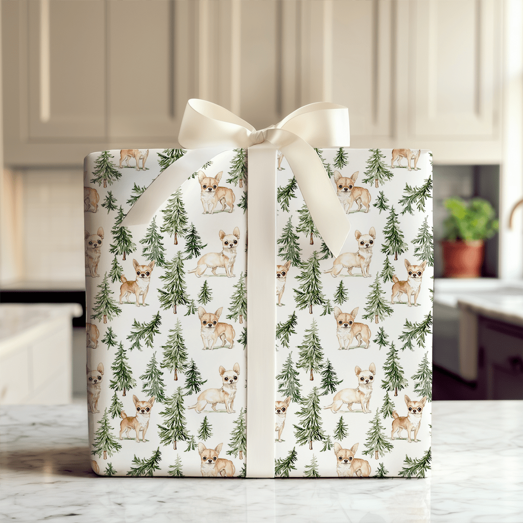 Snow Day for Chihuahuas - Wrapping Paper - Aspen & Arlo