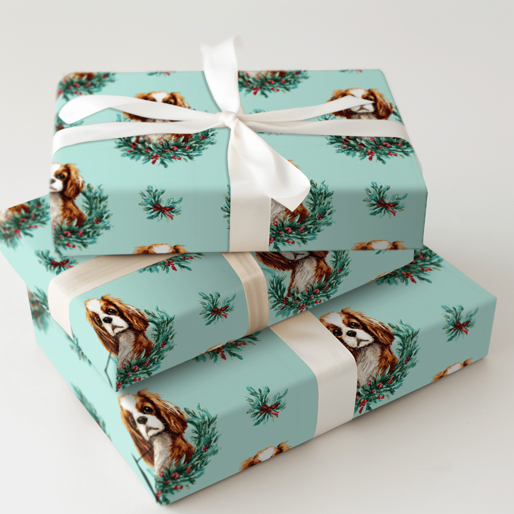 Spruce Cavalier - Wrapping Paper - Aspen & Arlo