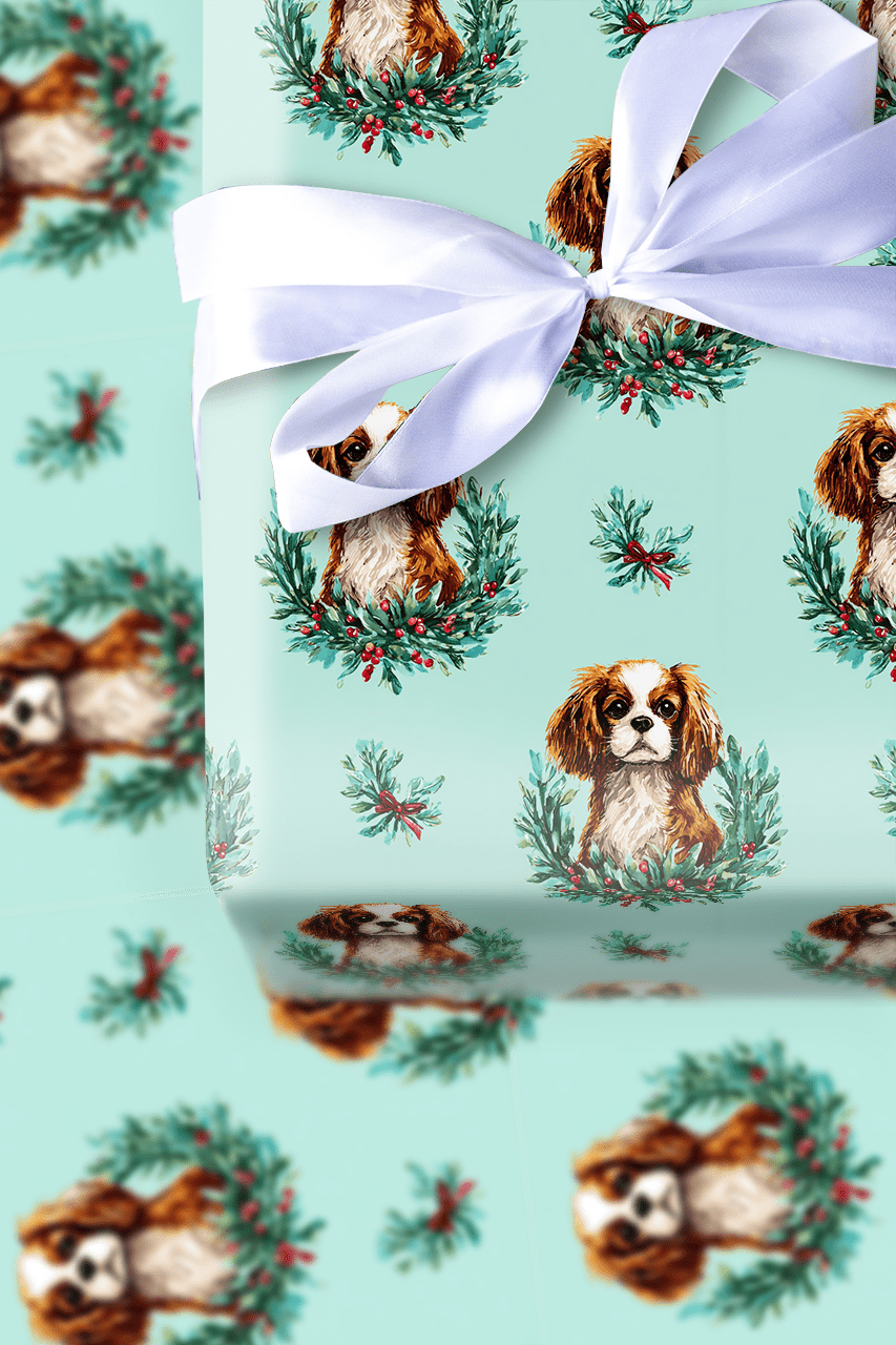 Spruce Cavalier - Wrapping Paper - Aspen & Arlo