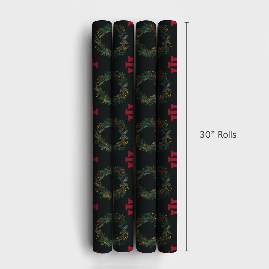 Indiana Wreath - Wrapping Paper - Aspen & Arlo