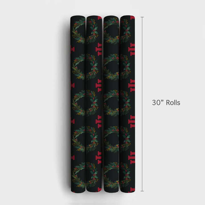 Indiana Wreath - Wrapping Paper - Aspen & Arlo