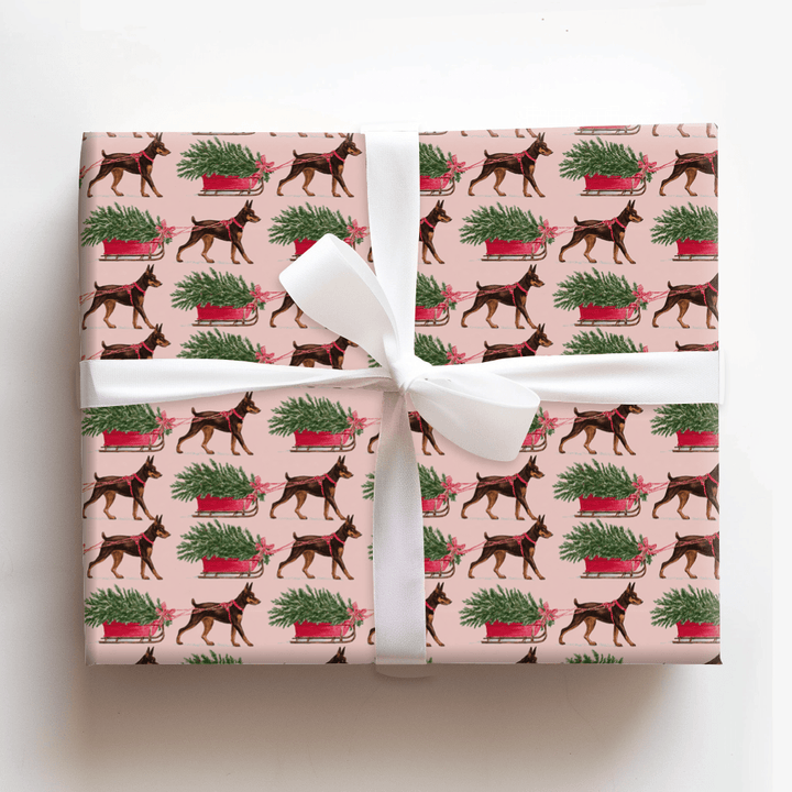 Kelpies Bringing Home Christmas - Wrapping Paper - Aspen & Arlo