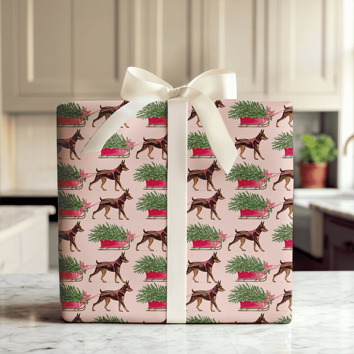 Kelpies Bringing Home Christmas - Wrapping Paper - Aspen & Arlo